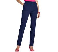 Amber Ladies Comfort Stretch Elastic Back Trouser Smart Casual Fit Navy 12-14 Short