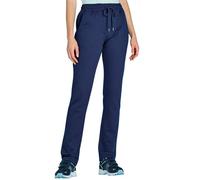 Amber Ladies Cosy Brushed Back Jog Pants Elasticated Waist with Drawcord Navy 16-18