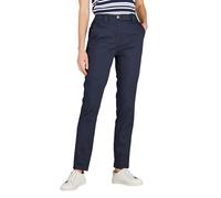 Amber Ladies Cotton Twill Jean - Ladies Stretch Cotton Jeans with Side-Back Waist Elastic & Zip/Stud Fastening Navy 18 Short