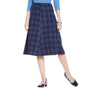 Amber Ladies Jacquard Skirt Navy 16 Petite