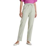 Amber Ladies Pull-On Linen-Look Trousers, Lightweight Cotton Linen-Effect Fabric with Elasticated Waist & Side Pockets, Summer Casual Fit, Light Khaki or Denim Light Khaki 20 Short