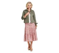Amber Ladies Stretch Cotton Western Style Jacket, Classic & Versatile Women's Layering Jacket with Stud Fastening Light Khaki 20