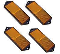 Amber Large Rectangular Side Reflector Pack of 4 Trailer Fence/Gate Post TR067