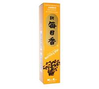Amber Morning Star Quality Japanese Incense by Nippon Kodo - 50 Sticks + Holder