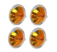 Amber MR16 GU5.3 Xenon Lamp 12V 45W- HoneyFly Orange GU5.3 MR16 12V 45W 8° Xenon Flame Lamp for Dimplex Pack of 4 Lamps