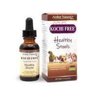 Amber NaturalZ Kochi Free Herbal Supplement for Dogs, Cats, Birds, Guinea Pigs, and Rabbits | Pet Herbal Supplement for Healthy Stool Support | 1 Fluid Ounce Glass Bottle | Manufactured in The USA