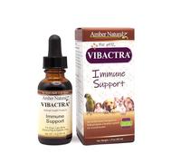 AMBER NATURALZ Vibactra Immune Support Herbal Supplement for Dogs, Cats, Birds, Guinea Pigs, and Rabbits | Pet Herbal Blend for Overall Health | 1 Fluid Ounce Glass Bottle | Manufactured in The USA