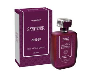 Amber Perfumed Anti Bacterial Hand Sanitizer 100ml Al Haramain Musk Amber Rose