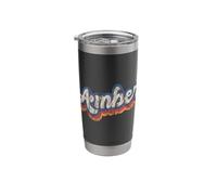 Amber Personalized Name Shirt Custom Lettering 70's Stainless Steel Insulated Tumbler