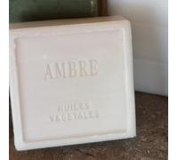 Amber Scented Soap, Savon de Marseille Ambre Soap, Square Soap Bar, White Soap Bar, Bathroom Toiletries Gift, Hand Soap, Natural Ingredients Soap Bar, French Soap Gift