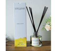 Amber & Vetiver Reed Diffuser - Clyde Candles, Luxury Diffuser Oil with a Set of 7 Fibre Sticks, 100ml, Best Aroma Scent for Home, Kitchen, Living Room, Bathroom. Fragrance Diffusers set with sticks