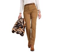 Amber Women's Jeans with Elasticated Back Waist Jeans Stretch Cord in Light Brown | Size: 12R Amber Light Brown 12R