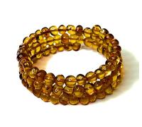 Amber777 Natural Baltic Amber Women's Bracelet. Natural Amber Bracelet for Adults.Handmade Amber Beads Bracelet., normal, Stone, Amber