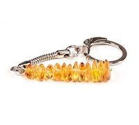 AMBERAGE Natural Baltic Amber Keychain (3colors), Honey, 10.5 cm