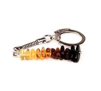 AMBERAGE Natural Baltic Amber Keychain (3colours) (RAINBOW)
