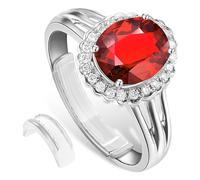 Amberart Ring Size Adjuster for Loose Rings - 8 Pack 8 Sizes Transparent Ring Guard for Women & Men, Universal Rings Spacer with Polishing Cloth