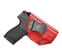 Amberide S&W Shield Plus IWB Holster,Kydex-Boltaron Inside Waistband Fit M&P Shield Plus M2.0 M1.0 3.1" 9mm/.40,Secure Retention,Quick Draw,0-30° Cant