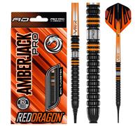 RED DRAGON Amberjack Pro 1 18 Gram Softip Premium Tungsten Darts Set with Flights and Stems