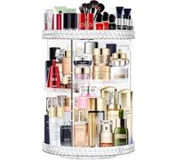 AMBERLINNEN LTD 360 Rotating Makeup Organizer For Vanity, High-Capacity Skincare Make Up Storage Perfume Organizers Cosmetic Dresser Organizer Countertop For Perfume, Lipstick, Lotion, Cosmetic Brush