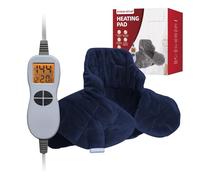 Ambershine 19''x24'' Weighted Neck & Shoulder Heating Pad, 2.5lbs with 12 Temperature Settings& 4 Auto-Off Timers, Pain Relief for Neck/Shoulder/Back, Christmas Gifts for Women Men Mom Dad(Navy Blue)