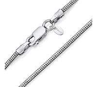Amberta 925 Sterling Silver 1.4 mm Snake Chain Necklace Size: 16 18 20 22 24 inch / 40 45 50 55 60 cm (16inch/40cm)
