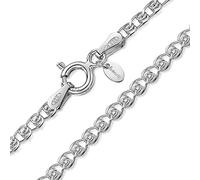 Amberta 925 Sterling Silver 2.3 mm Heart Chain Chain for Children - 14 inch / 36 cm