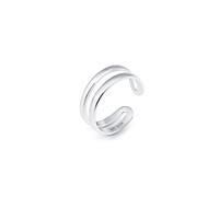 Amberta Adjustable 925 Sterling Silver Toe Ring for Women | Wave Hearts Flower Dolphin Crown Leaf Boho Foot Jewellery: Adjustable Toe Ring