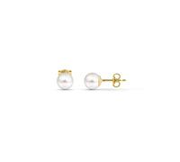 Amberta Allure Women 9ct Gold Pearl Stud Earrings