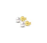Amberta Allure Women 9ct Gold Pearl Stud Earrings