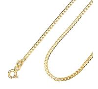 Amberta Allure Women Italian 9ct Gold Curb Chain Necklace