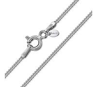 Amberta Children's 925 Sterling Silver Chain Necklace: Silver 1.3 mm Curb