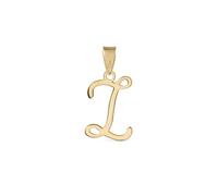 Amberta Italian 9ct Gold Initial Pendant for Women Men | Real Gold Letter Pendant | Solid Gold Pendant without Chain | 9ct Gold Pendant Only: Letter I Pendant Gold