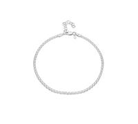 Amberta Italian Sterling Silver Anklet for Women 925 | Adjustable Ankle Bracelets for Women Beaded Heart Summer Jewellery: Bismark