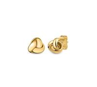 Amberta Real Italian 14ct 9ct Gold Knot Earrings for Women | Solid Gold Love Celtic Knot Earrings: 9K Round Knot Studs