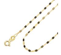 Amberta Real Italian Yellow 9ct Gold Chain Necklace for Women | Solid Gold Chain Choker Necklace Mirror Twisted Popcorn 16/18/20 inch: 20 inch Mirror Chain