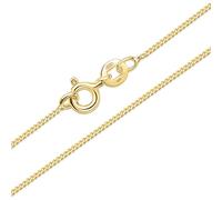 Amberta Solid 925 Sterling Silver Chain for Women Men | Super Thin Dainty & Sturdy Box Curb Singapore Beaded Snake Paperclip Necklace Delicate 16/18/20/22/24 inch: 18 inch Curb Chain Necklace