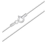 Amberta Solid 925 Sterling Silver Chain for Women Men | Super Thin Dainty & Sturdy Box Curb Singapore Beaded Snake Paperclip Necklace Delicate 16/18/20/22/24 inch: 20 inch Snake Chain Necklace