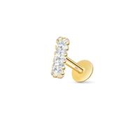 Amberta Solid 9ct Gold Flat Back Earrings for Cartilage for Women and Men | 16G Helix Piercing | 1.2 mm Gauge Tragus Piercing: Cartilage Earring