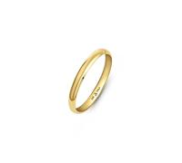 Amberta Solid Italian 14K Gold Wedding Bands for Women Men | Real 14K Gold Wedding Rings His and Hers | Polished Premium Yellow White Rings for Him and Her: 2 mm Yellow Gold Ring Size J