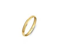 Amberta Wedding Ring for Women in Gold Plated 925 Sterling Silver | Mens Wedding Ring | Gold Plated Sterling Silver Wedding Band: 2.5 mm Wedding Band for Women Size I