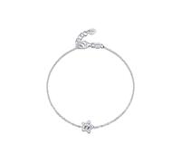 Amberta Women 925 Sterling Silver AAA Cubic Zirconia Solitaire Bracelet: Silver CZ Simulated Star Diamond Bracelet