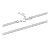 Amberta Women 925 Sterling Silver Simulated Diamond Necklace: Crystal Statement Necklace with CZ