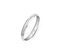 Amberta Women 925 Sterling Silver Wedding Band Ring: 2.5 mm Sterling Silver Wedding Ring for Women - Size S