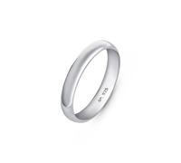 Amberta Women 925 Sterling Silver Wedding Band Ring: 3.5 mm Sterling Silver Wedding Ring for Women - Size S