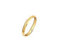 Amberta Women 9ct Yellow Gold Wedding Ring | Gold Wedding Band for Women Men: 2.5 mm - Size V
