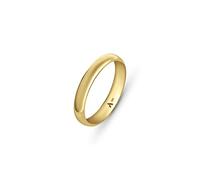Amberta Women 9ct Yellow Gold Wedding Ring | Gold Wedding Band for Women Men: 3.5 mm - Size R