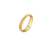 Amberta Women 9ct Yellow Gold Wedding Ring | Gold Wedding Band for Women Men: 3.5 mm - Size T