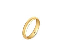 Amberta Women 9ct Yellow Gold Wedding Ring | Gold Wedding Band for Women Men: 4 mm - Size R