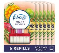 Ambi Pur 3Volution Air Freshener Plug-In Diffuser Refill, Odour Eliminator, Fruit Tropics, 120 ml (20 x 6)