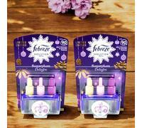 Ambi Pur 3Volution Plug-In Air Freshener Odour Eliminator - Home & Office Fragrance - SUGARPLUM DELIGHT Refill 20ml - Pack of 2